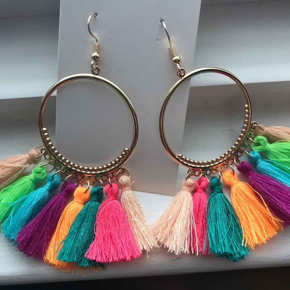 New! Tassel Hoop Fringe Bohemian